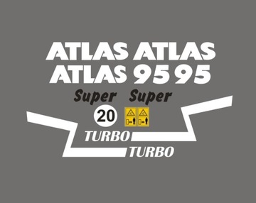 Naklejki naklejka oklejenie ATLAS AR 95