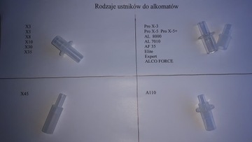 USTNIKI do alkomatu ALKOHIT X3 X5 X8 X10 X30 X35 100 sztuk ustników