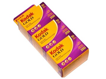 Цветная пленка Kodak Gold 200/36 НАБОР 3 УПАКОВКИ ПЛЕНКИ