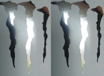 MONSTER PAZUR CHROM LUSTO CHROME Naklejki