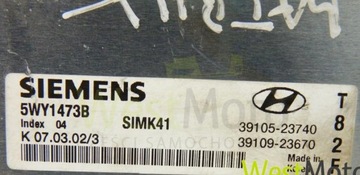 JEDNOTKA MOTORU ECU HYUNDAI MATRIX 1.8 2001-2010