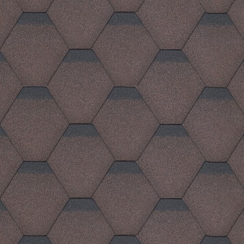 GONT bitumiczn HEXAGONAL plaster miodu BRĄZOWY 3m2