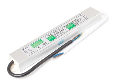 ZASILACZ 12V 30W 2.5A IP67 WODOODPORNY DO TAŚM LED