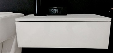 фото ориг. №3, Toilet white black gloss wall-mounted table