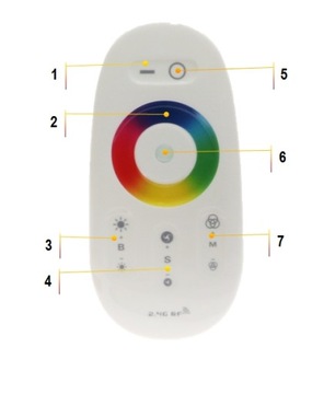 Комплект светодиодов RGB 5 м STRIP 5050 REMOTE TOUCH THICK HIT