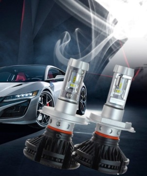 Лампы 2шт LED H4 X3 ZES 50W 12000lm LUMILEDS