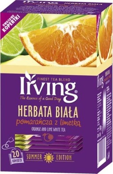 Herbata biała IRVING Pomarańcza z Limetką 20 szt