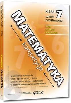 MATEMATYKA KOREPETYCJE / SZKOŁA PODSTAWOWA KLASA 7