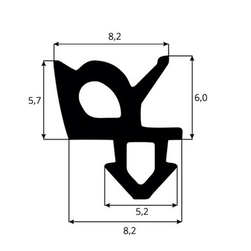 фото ориг. №5, Gasket window to windows black pvc black windows rehau s-1387 300mb