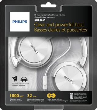 ПРОВОДНЫЕ НАУШНИКИ С МИКРОФОНОМ PHILIPS