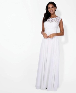 БЕЛОЕ свадебное платье гражданской свадьбы подружки невесты М