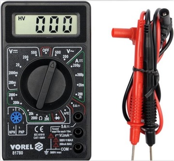 ЦИФРОВОЙ ИЗМЕРИТЕЛЬ VOREL 81780 мультиметр