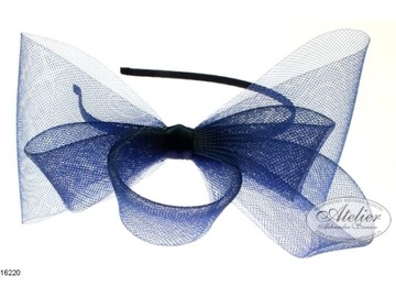 FASCINATOR, ОКНО ДЛЯ ВОЛОС, темно-синяя повязка на голову