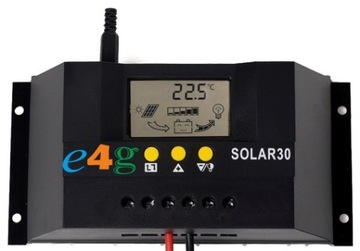 Dobry tani regulator kontroler solarny 30A akumulatory 12V/24V PWM LCD PV