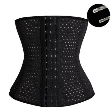 Пояс для похудения, высокий, BLACK CORSET 5XL