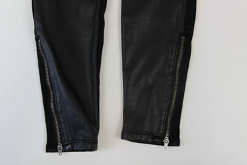 Spodnie jeans eco skóra r XXS 32