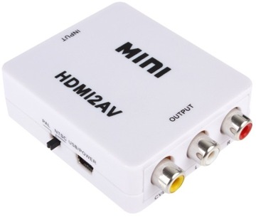 PROMO Konwerter / przejściówka z HDMI do Cinch/AV