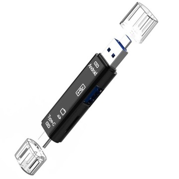 CZYTNIK PAMIĘCI 7w1 USB TYP-C MICRO ANDROID OTG