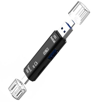 СЧИТЫВАТЕЛЬ ПАМЯТИ 7 в 1 USB TYPE-C MICRO ANDROID OTG