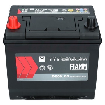 Аккумулятор FIAMM BLACK D23X60 12В 60Ач 540А (EN)