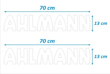 НАКЛЕЙКИ НАКЛЕЙКИ - AHLMANN - 2 шт. - БЕЛЫЕ