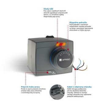 Привод AFRISO ARM 343 + 3-ходовой клапан ARV 385