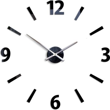 Duży zegar ścienny - MCK-BLACK-XXL- ModernClock