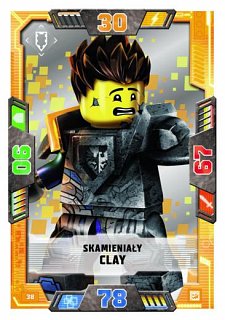 karta nr 38 Skamieniały Clay lego nexo knights 2