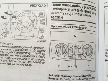 Suzuki Vitara из руководства по эксплуатации на польском языке 2015 г.