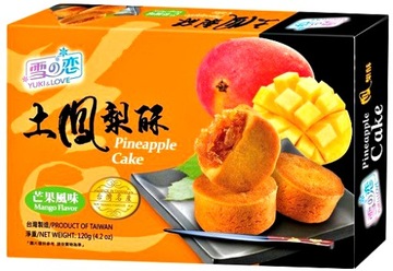 Ciasteczka ananasowe o smaku mango 120g TAJWAN