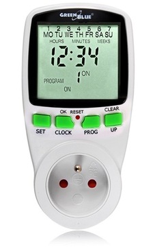 PROGRAMATOR CZASOWY TIMER ELEKTRONICZNY TYGODNIOWY