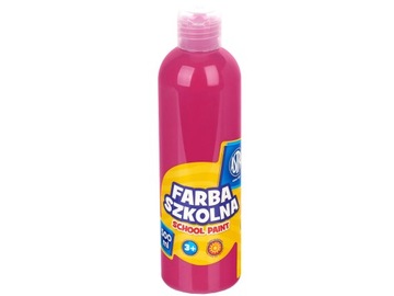 FARBA SZKOLNA ASTRA PLAKATOWA 500ML RÓŻOWA RÓŻ