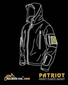 Мужская толстовка Polar HELIKON PATRIOT Fleece WZ.93 PL WOODLAND L