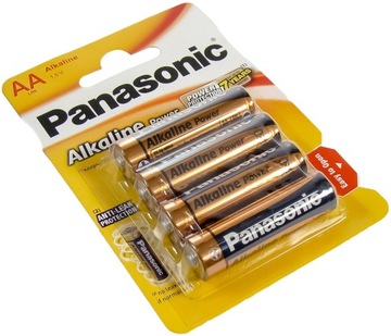 4x BATERIE ALKALICZNE PANASONIC R6 LR06 AA