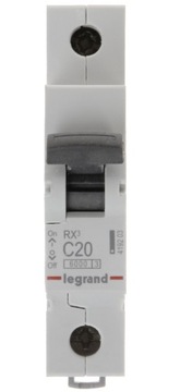 LEGRAND RX3 WYŁĄCZNIK NADPRĄDOWY 1P C20A S301