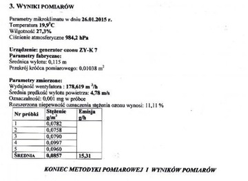 POLSKI OZONATOR Alicja 2 GENERATOR OZONU 7