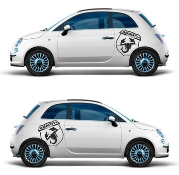 Fiat 500, тюнинговые наклейки Abarth