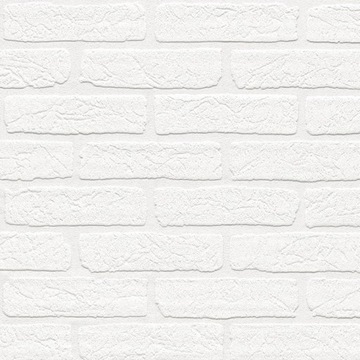 TAPETA PS 9136-30 Stone mur CZYSTA BIAŁA CEGŁA 3D