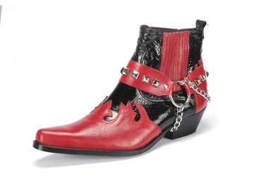 Kowbojki z ćwiekami, model 630 skóra NOWOŚĆ !!