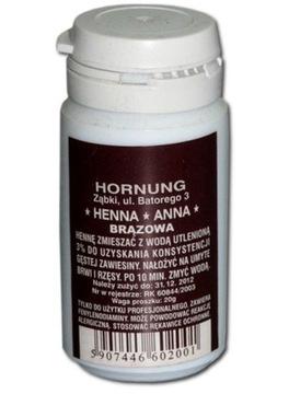 slay HENNA ANNA HORNUNG 20 g proszkowa BRĄZOWA