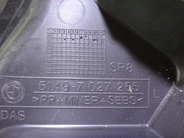 KRYT LEVÝ PLAST KUFRU BMW E65 E66 7027265
