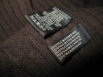 RALPH LAUREN (Black Label) długi sweter z golfem 100% CASHMERE r. L j. NOWY