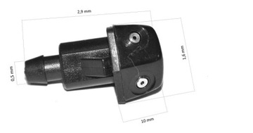 УНИВЕРСАЛЬНАЯ ФОРСУНКА ОМЫВАТЕЛЯ ВЕТРОВОГО СТЕКЛА ПЕРЕДНЕЙ ЧАСТИ