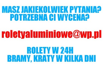 ROLETY ALUMINIOWE Zewnętrzne Roleta Aluminiowa