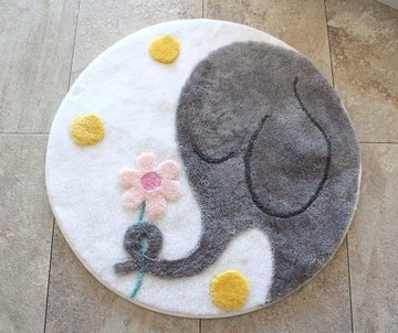 DYWANIK ŁAZIENKOWY * elephant grey *- SŁOŃ