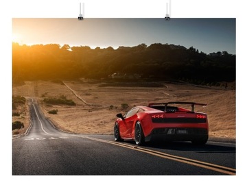 PLAKAT LAMBORGHINI AUTO 50x70 CM 6 WZORÓW MATOWY