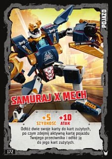 karta nr 172 Samuraj X Mech Lego Ninjago 3