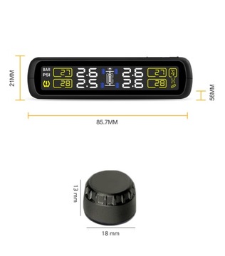 4x TPMS ДЛЯ ДАТЧИКА ТЕМПЕРАТУРЫ ДАВЛЕНИЯ АВТОМОБИЛЯ. СОЛНЕЧНАЯ