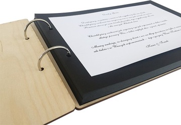 деревянная фотокабина GUEST BOOK BLACK CARDS