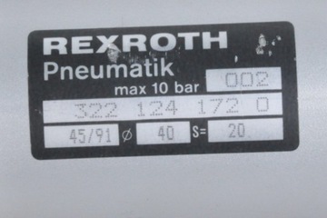 Привод REXROTH односторонний 40/20, 322-124-172-0, 322 124 172 0,